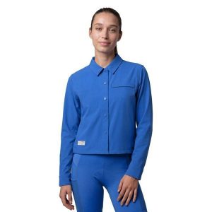 Damska letnia wierzchnia koszula kolarska gravel Kolarstwo Siroko Emberly-W Blue. Niebieskie koszule SIROKO, xs, bez wzorów, z materiału, bez kołnierzyka, bez ramiączek. Za 381,00 zł.