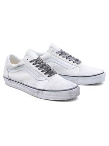 Vans Skórzane sneakersy "Old Skool" w kolorze biało-czarnym rozmiar: 38. Białe trampki Vans, bez wzorów, bez zapięcia. Za 190,45 zł.