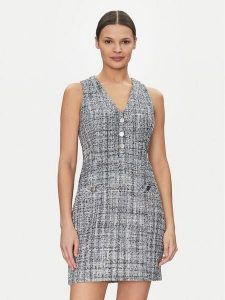 Guess Sukienka koktajlowa W5GK0E WH7I0 Szary Bodycon Fit. Szare kombinezony Guess, z aplikacjami, z syntetyku, wizytowe, bez kołnierzyka, bez ramiączek. Za 377,00 zł.