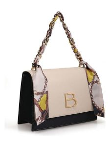 Lucky Bees Torebka w kolorze beżowo-granatowym - 23 x 16 x 9 cm rozmiar: onesize. Brązowe torebki klasyczne Lucky Bees, bez wzorów, z materiału, przez ramię, bez dodatków. Za 86,99 zł.