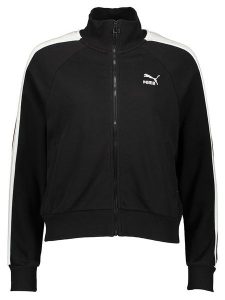 Puma Bluza "Iconic T7" w kolorze czarnym rozmiar: M. Czarne bluzy Puma, m, bez wzorów, bez kaptura. Za 153,71 zł.