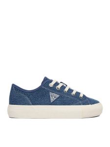 Guess Jeans Tenisówki CWBEO-GJ202505162 Niebieski. Niebieskie trampki Guess Jeans, z aplikacjami, z jeansu, bez zapięcia. Za 199,99 zł.