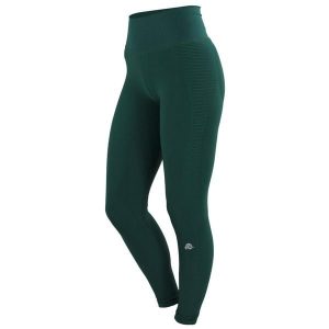 Legginsy damskie bezszwowe. Zielone legginsy GUGGEN MOUNTAIN, bez wzorów, z elastanu. W wyprzedaży za 197,76 zł.
