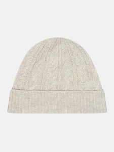 Just Cashmere Kaszmirowa czapka "Cleo" w kolorze kremowym rozmiar: onesize. Szare czapki Just Cashmere, bez wzorów, z kaszmiru. Za 143,99 zł.