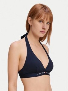 Tommy Hilfiger Góra od bikini UW0UW06358 Granatowy. Niebieskie bikini TOMMY HILFIGER, bez wzorów, z syntetyku. Za 189,99 zł.