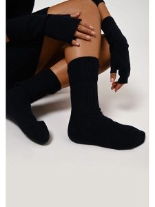 AUTHENTIC CASHMERE Kaszmirowe ocieplacze "Serre" w kolorze granatowym na ręce rozmiar: onesize. Niebieskie rękawiczki AUTHENTIC CASHMERE, bez wzorów, z kaszmiru. Za 135,49 zł.