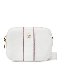 Tommy Hilfiger Torebka Poppy Camera Bag Corp AW0AW17230 Biały. Białe listonoszki TOMMY HILFIGER, bez wzorów, ze skóry, bez dodatków. Za 319,99 zł.