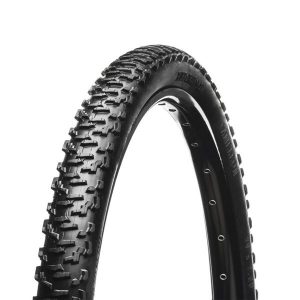 Opona rowerowa MTB Hutchinson Cameleon 27,5x2,0 sztywne stopki. Czarne skarpetki HUTCHINSON, bez wzorów, z gumy. Za 69,99 zł.