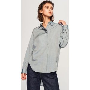 Koszula lyocellu - Turkusowy. Koszule marki Reserved. W wyprzedaży za 59,99 zł.