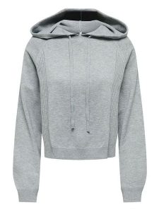 ONLY Bluza w kolorze szarym rozmiar: S. Szare bluzy ONLY, s, bez wzorów, z kapturem. Za 114,95 zł.