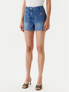 Morgan Szorty jeansowe 251-SHAMIZ Niebieski Slim Fit. Niebieskie szorty Morgan, bez wzorów, z bawełny. Za 179,99 zł.