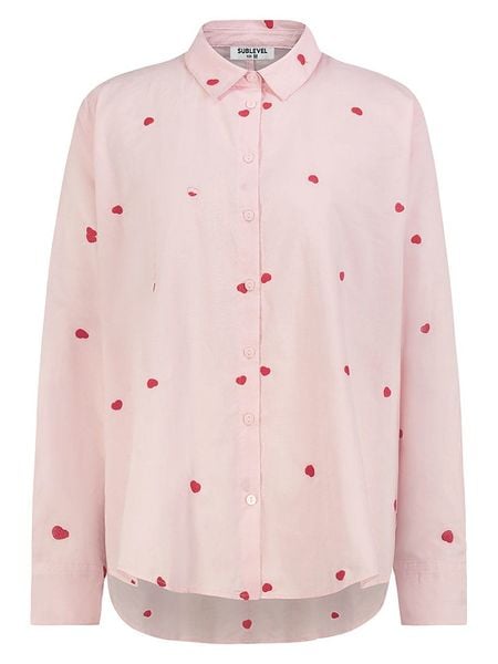 Sublevel Koszula w kolorze jasnoróżowym rozmiar: XXL. Różowe koszule Sublevel, xxl, bez wzorów, z bawełny, bez kołnierzyka, bez ramiączek. Za 86,99 zł.