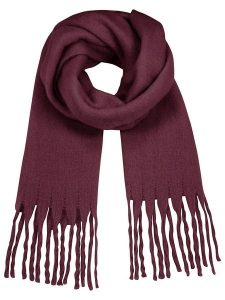 Eight2Nine Szal w kolorze bordowym rozmiar: onesize. Czerwone szaliki Eight2Nine, bez wzorów, z materiału. Za 96,14 zł.