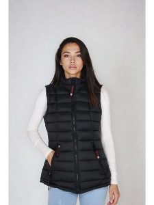 CANADA weather gear Kamizelka pikowana w kolorze czarnym rozmiar: S. Czarne kamizelki CANADA weather gear, s, bez wzorów, bez kołnierzyka, bez ramiączek, bez kaptura. Za 152,99 zł.