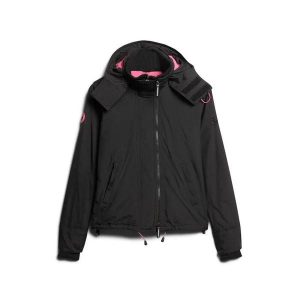Damska wiatrówka Superdry Arctic SD. Czarne kurtki Superdry, bez wzorów, bez kaptura. Za 419,90 zł.