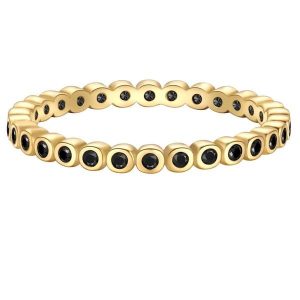 Glanzstücke München Pierscionek z Srebra Sterling w zlocie zóltym z Cyrkonia Pierścionki 1 ct Damski. Żółte pierścionki Glanzstücke München, z cyrkonią, pozłacane. Za 249,99 zł.