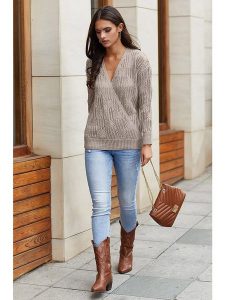 Milan Kiss Sweter w kolorze szarym rozmiar: XL. Szare swetry oversize Milan Kiss, xl, bez wzorów, z bawełny, bez ramiączek. Za 119,68 zł.