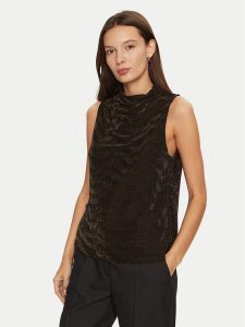 Vero Moda Bluzka Lucy 10316749 Brązowy Regular Fit. Brązowe bluzki Vero Moda, m, bez wzorów, z syntetyku, bez kołnierzyka, bez ramiączek. Za 99,99 zł.