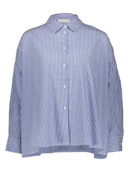 Rich & Royal Bluzka w kolorze błękitnym rozmiar: 38. Niebieskie bluzki Rich & Royal, bez wzorów, z bawełny, bez kołnierzyka, bez ramiączek. Za 252,34 zł.