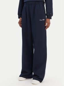 Tommy Hilfiger Spodnie dresowe Script WW0WW48784 Granatowy Relaxed Fit. Niebieskie spodnie dresowe TOMMY HILFIGER, s, bez wzorów, z bawełny. Za 485,99 zł.
