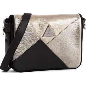 Torebka FLY LONDON - Pytifli P974620002 Blk/Silver/Lead. Czarne torebki klasyczne marki Fly London, ze skóry. W wyprzedaży za 319,00 zł.