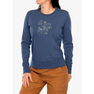 Bluza wspinaczkowa damska E9 Micol. Niebieskie bluzy E9, xs, bez wzorów, bez kaptura. Za 266,99 zł.