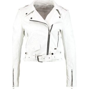 Gaudi ECO JACKET Kurtka ze skóry ekologicznej white. Białe kurtki Gaudi, z materiału. W wyprzedaży za 369,85 zł.