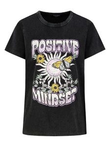 Eight2Nine Koszulka w kolorze antracytowym rozmiar: M. Czarne bluzki Eight2Nine, m, bez wzorów, z bawełny, bez kołnierzyka, bez ramiączek. Za 43,99 zł.