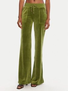 Juicy Couture Spodnie dresowe Layla JCSEBJ001G Zielony Regular Fit. Zielone spodnie dresowe Juicy Couture, xl, bez wzorów, z dresówki. Za 309,99 zł.