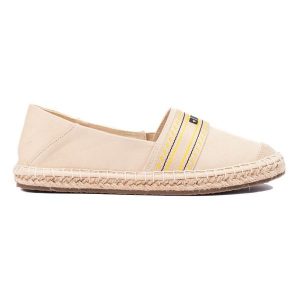 Beżowe damskie espadryle Big Star LL274895 beżowy. Brązowe espadryle bez wzorów, bez obcasa. Za 227,03 zł.