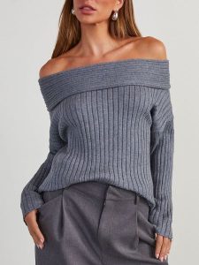 Milan Kiss Sweter w kolorze szarym rozmiar: S. Szare swetry oversize Milan Kiss, s, bez wzorów, prążkowane, bez ramiączek. Za 152,99 zł.