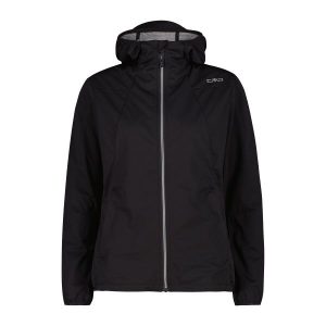 Kurtka damska turystyczna CMP 35A6246. Czarne kurtki CMP, l, bez wzorów, z softshellu, z kapturem. Za 425,00 zł.