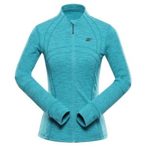 Bluza damska turystyczna szybkoschnąca Alpine Pro Golla 2. Niebieskie bluzy Alpine Pro, bez wzorów, bez kaptura. W wyprzedaży za 299,00 zł.