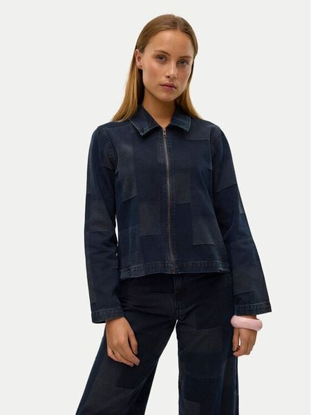 Vero Moda Kurtka jeansowa Likka 10321078 Granatowy Loose Fit. Niebieskie kurtki Vero Moda, xs, bez wzorów, z bawełny, bez kaptura. Za 103,99 zł.
