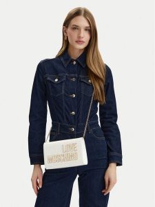 LOVE MOSCHINO Torebka JC4251PP0OKE110A Biały. Białe torebki klasyczne LOVE MOSCHINO, bez wzorów, ze skóry, bez dodatków. Za 647,99 zł.