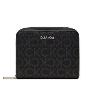 Portfel Calvin Klein. Czarne portfele Calvin Klein, bez wzorów. Za 159,99 zł.