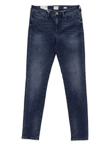 Mustang Dżinsy - Skinny fit - w kolorze granatowym rozmiar: W26/L34. Niebieskie jeansy Mustang, z aplikacjami, z podwyższonym stanem. Za 96,60 zł.