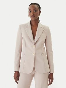 Rinascimento Marynarka CFC0128642003 Beżowy Regular Fit. Brązowe marynarki i żakiety Rinascimento, m, bez wzorów, z syntetyku. Za 529,99 zł.