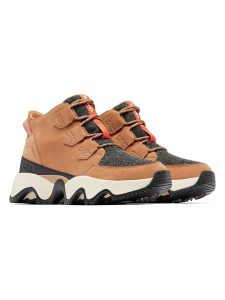 Sorel Skórzane buty turystyczne "Kinetic Impact Caribou" w kolorze beżowym rozmiar: 38,5. Brązowe buty trekkingowe Sorel, z materiału, bez zapięcia. Za 300,78 zł.
