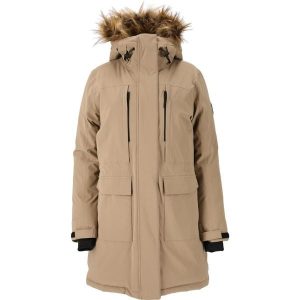 Parka zimowa damska Whistler Bluff W-PRO 10000. Brązowe kurtki WHISTLER, na zimę, bez wzorów, bez kaptura. Za 589,99 zł.