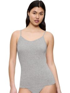 Triumph Wełniany top w kolorze szarym rozmiar: M. Szare topy Triumph, m, bez wzorów, z wełny, bez kołnierzyka, bez ramiączek. Za 99,80 zł.