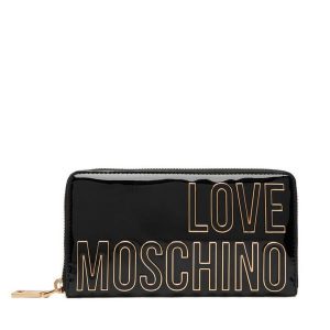 Portfel LOVE MOSCHINO. Czarne portfele LOVE MOSCHINO, bez wzorów. Za 459,99 zł.