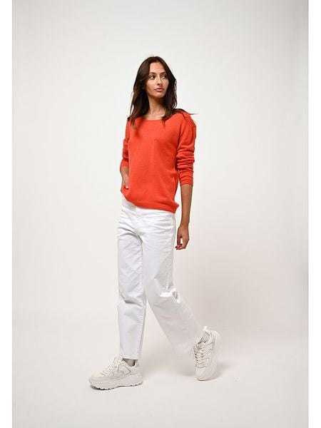 AUTHENTIC CASHMERE Kaszmirowy sweter "Lanfon" w kolorze pomarańczowym rozmiar: XL. Pomarańczowe swetry oversize AUTHENTIC CASHMERE, xl, bez wzorów, z kaszmiru, bez ramiączek. Za 366,95 zł.