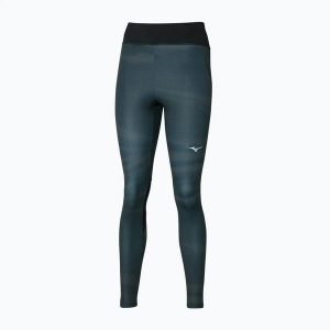 Legginsy damskie Mizuno Printed. Zielone legginsy Mizuno, bez wzorów, z elastanu, długie. Za 149,99 zł.
