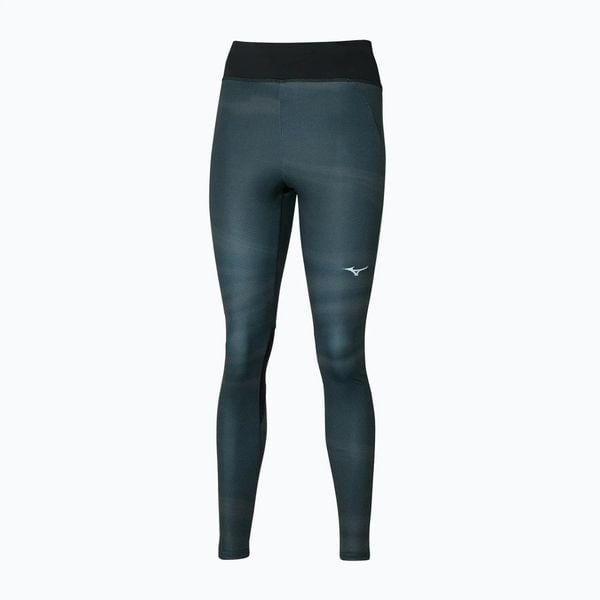 Legginsy damskie Mizuno Printed. Zielone legginsy Mizuno, bez wzorów, z elastanu, długie. Za 149,99 zł.