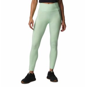 Legginsy Turystyczne Damskie Columbia Boundless Trek Legging. Zielone legginsy Columbia, bez wzorów, z tkaniny. Za 100,99 zł.