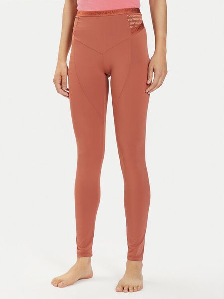 Emporio Armani Underwear Legginsy 164728 3F204 01656 Brązowy Slim Fit. Brązowe legginsy Emporio Armani Underwear, bez wzorów, z syntetyku. Za 249,99 zł.