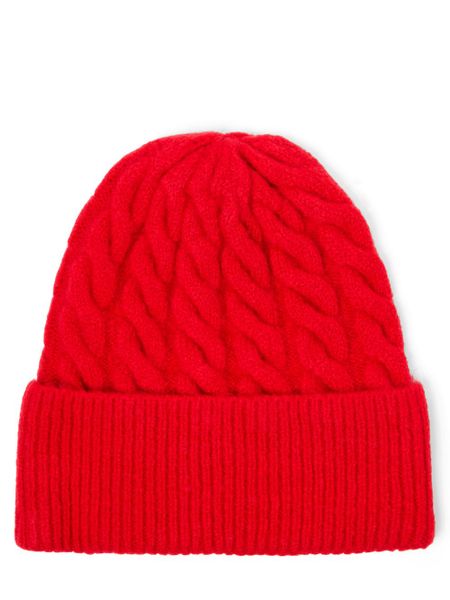 Marie Lund Czapka Kobiety Sztuczne włókno czerwony, ONE SIZE. Czerwone czapki Marie Lund, bez wzorów, z włókna, eleganckie. Za 149,95 zł.