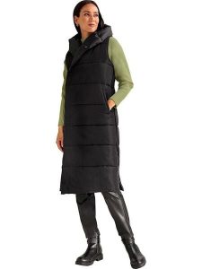 Heine Kamizelka pikowana w kolorze czarnym rozmiar: 40. Czarne kamizelki Heine, bez wzorów, bez kołnierzyka, bez ramiączek, bez kaptura. Za 113,63 zł.