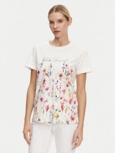 Luisa Spagnoli T-Shirt Boemi 542083 Biały Regular Fit. Białe t-shirty LUISA SPAGNOLI, m, bez wzorów, z bawełny, bez kołnierzyka, bez ramiączek. Za 279,99 zł.